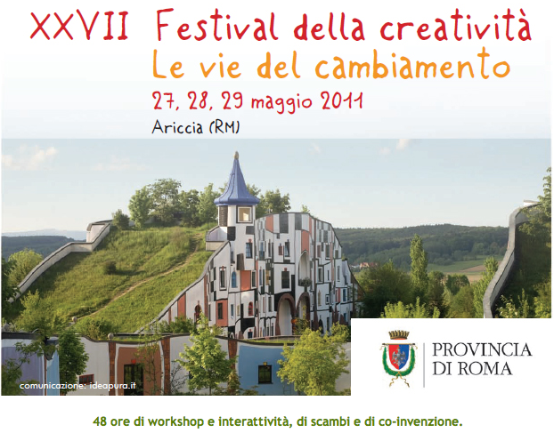 IL PROGRAMMA DEL FESTIVAL DELLA CREATIVITA’ DEL 27-29 MAGGIO