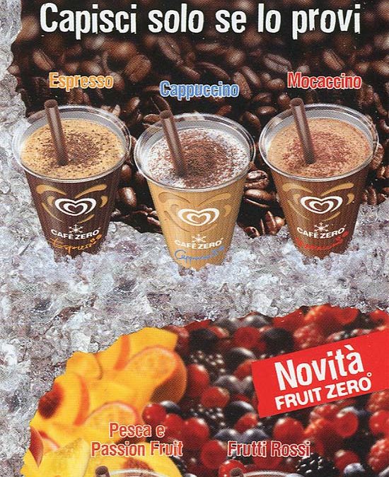 A PROPOSITO DI CAFE’ ZERO° … ECCO UNA BELLA BRAND EXTENSION