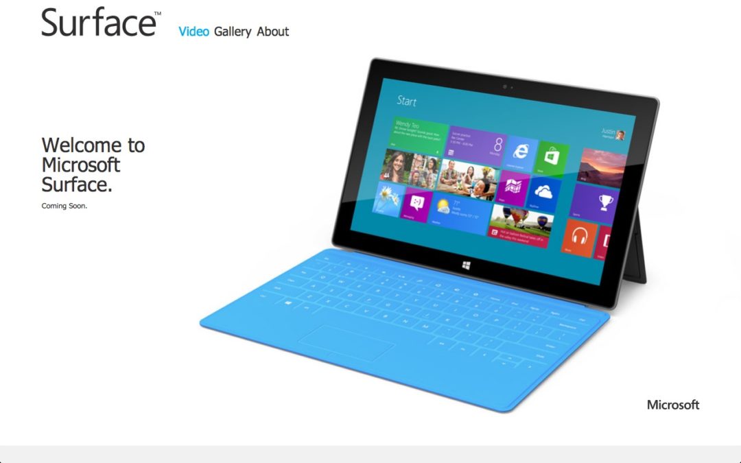 Surface Tablet Microsoft