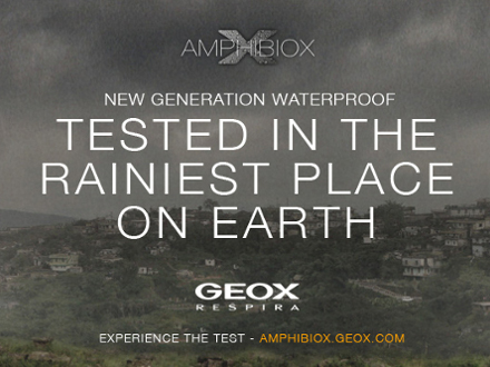 GEOX AMPHIBIOX: RESPIRA E NON SI FA ATTRAVERSARE DALL’ACQUA