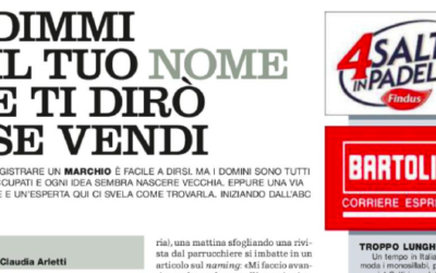 IL VENERDì DI REPUBBLICA PARLA DI NOMI & NAMING