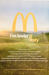 Campagna McDonald's I'm loving it Italy