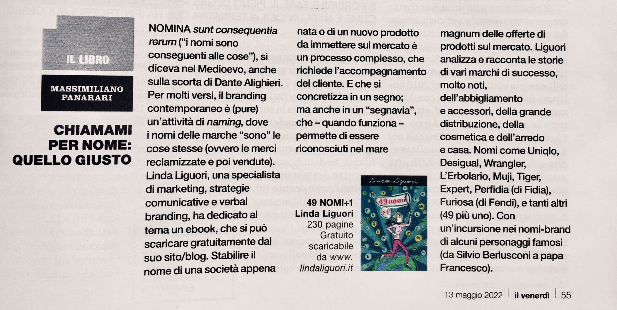 49 nomi + 1 NAMING LIGUORI