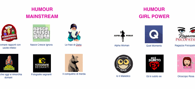 I NOMI DELLE COMMUNITY DI OGGI