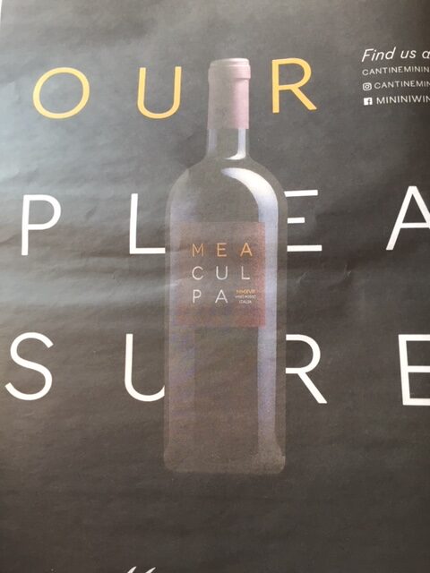 VINO MEA CULPA SU CORSERA