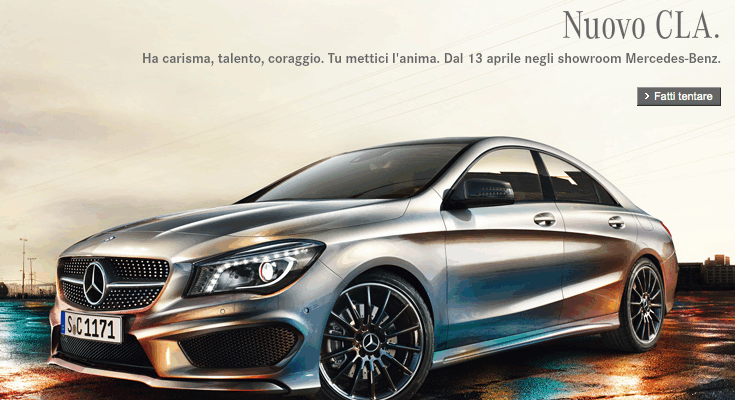 MERCEDES CLA, FEMMINILE, MASCHILE … NEUTRA