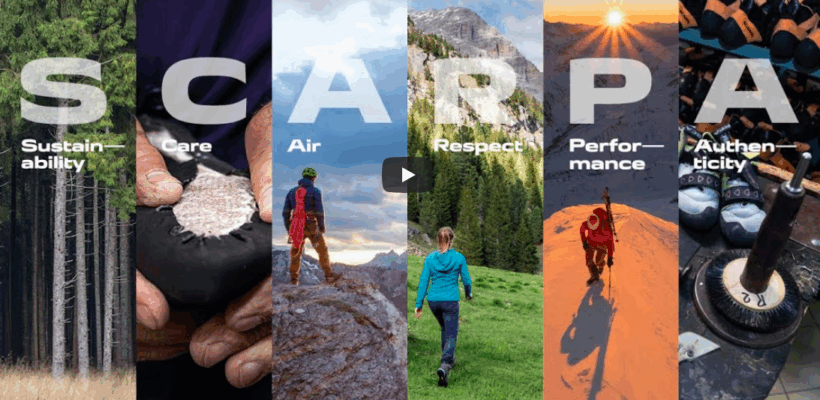 SCARPA E IL MANIFESTO CON LE LETTERE DEL NOME