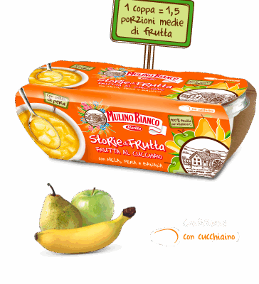 STORIE DI FRUTTA, LA PUREA DI MULINO BIANCO
